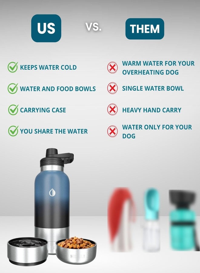 HEMLI 32 oz. Portable Dog Water Bottle and Bowl for Walking, Hiking and Travel - Image 3